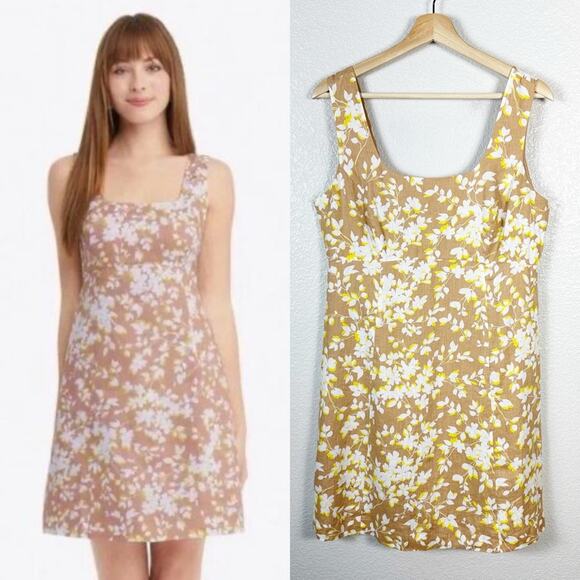 Draper James Womens Floral Linen Sleeveless Mini Dress Size 10 - Picture 11 of 11